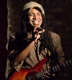 Smiling at the Mic